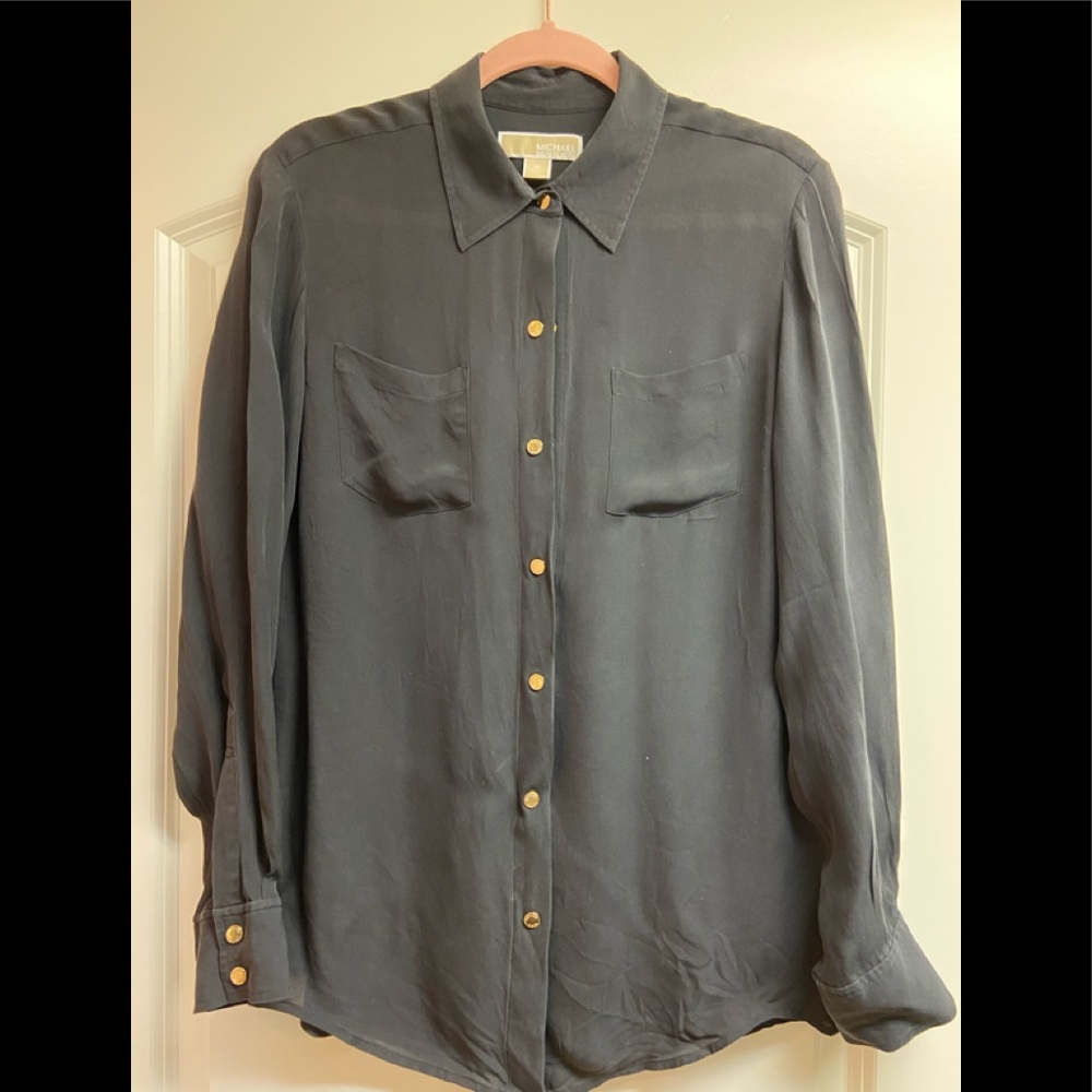 Collared Silk Shirt